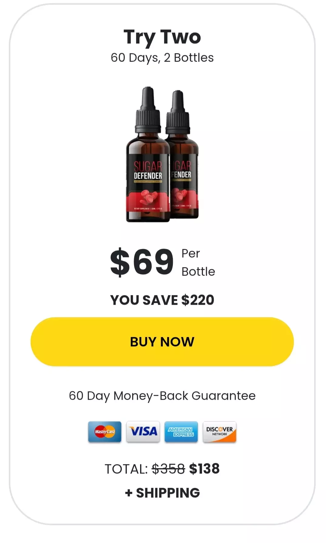 GlycoLean™ 2 bottles pricing